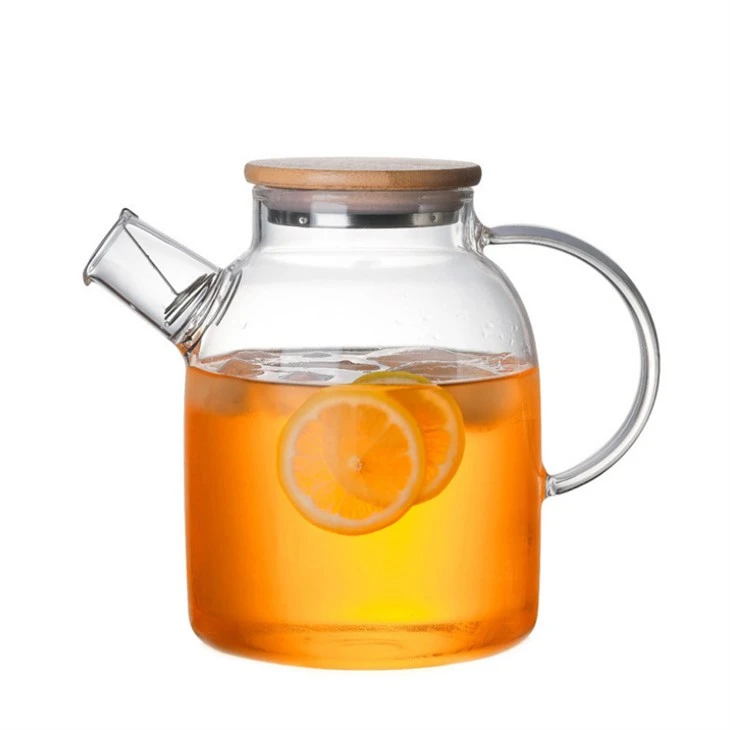 High Borosilicate Glass Pitcher With Stainless Steel Filter